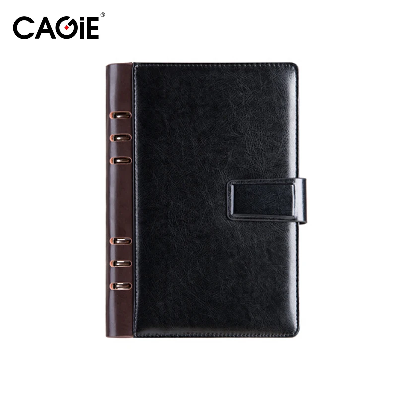 CAGIE Винтаж a5 Binder Кожа тетрадь недатированный календари пуля журнал поставки Filofax