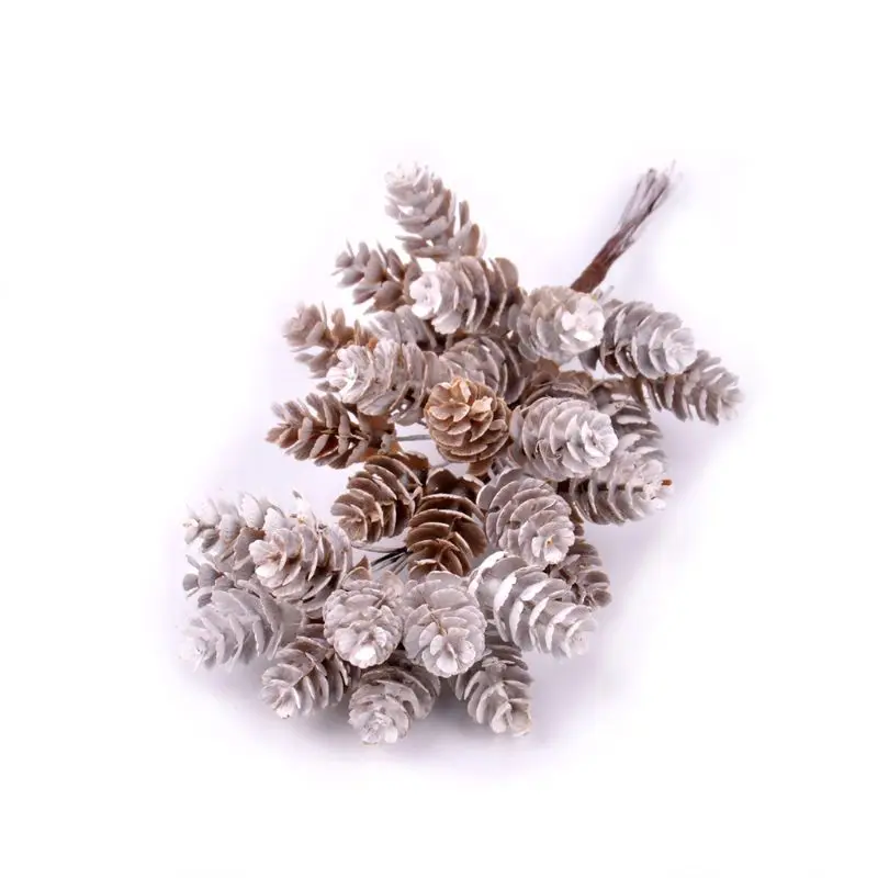 

DIY Plant Artificial Pineal Flowers Ornament Fairy Garden House Home Landscape DIY Christmas Decoration Gift