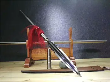 

High Quality Hunting Fighting Spear Spearhead Sword Strong Sharp Folded Damascus Steel Blade