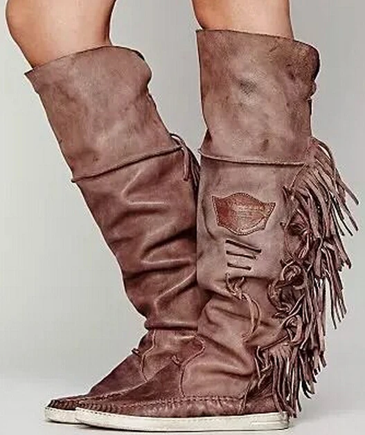 womens tall moccasins boots