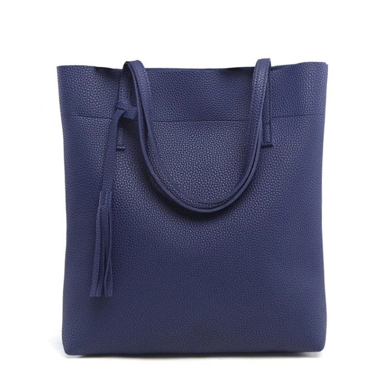 Ankareeda, модные, 10 цветов, женские мягкие кожаные сумки, высокое качество, женские сумки на плечо, брендовые, роскошные, с кисточками, сумка-мешок для женщин - Цвет: Royal Blue