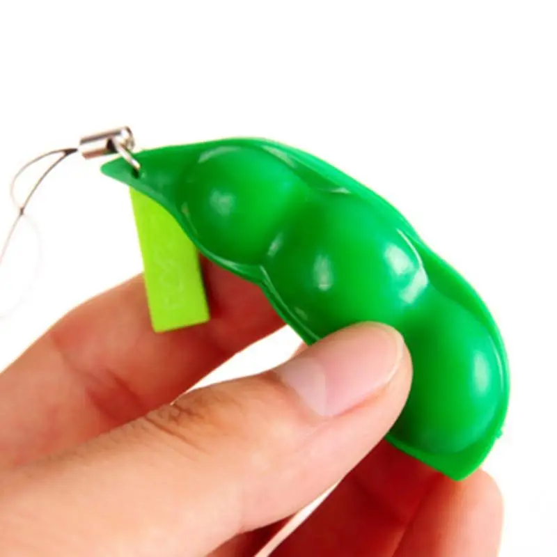 Экструзионная Pea Bean Soybean Edamame игрушка для снятия стресса брелок детский подарок |