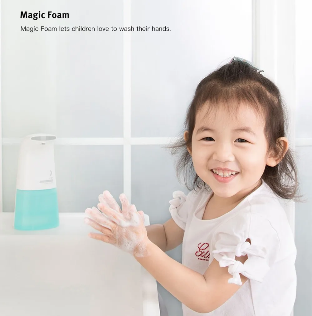 Xiaomi Mijia автоматический индукционный ручной пенообразователь мойка автоматический дозатор мыла 0,25 s инфракрасный индукционный для семьи и ребенка