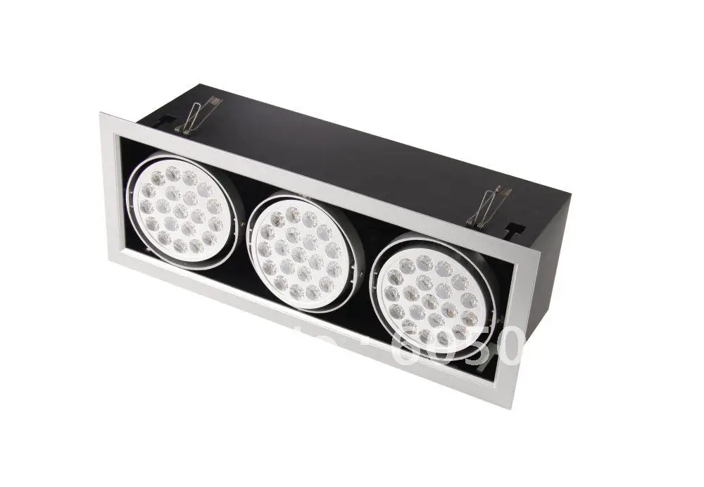 60x1w Edison led recessed lamp,grid lighting fixture down light,AC100