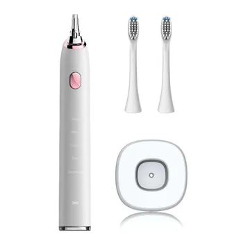 

Hot Electric Toothbrush with 5 Optional Modes 2 Replacement Heads Rechargeable Toothbrushes 5 Optimal Brushing Modes