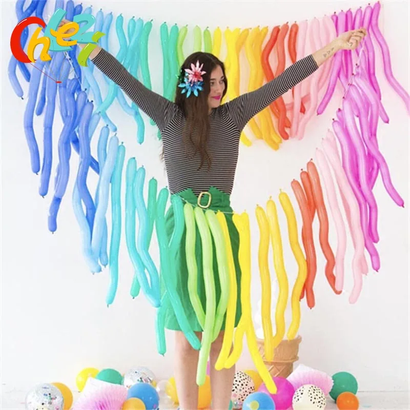 

50pcs 1.8g/pcs 260 Magic Balloons Long Balloon Modelling Latex balloons Clown ballons Assorted many Color Toys Good quality