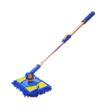 Car Wash Brush Cleaning Mop 180 Degree Rotating Retractable Long Handle Broom Soft Hair Cleaning Brush Tool