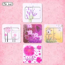 5 шт. цветок мультфильм ПВХ светильник переключатель наклейки для детей Спальня наклейки для стены в гостиной виниловая наклейка домашний декор