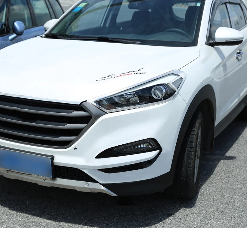 ABS гальванический Передний+ задний фонарь большой тент коробка отделка автомобиля Стайлинг автомобильные аксессуары для hyundai Tucson