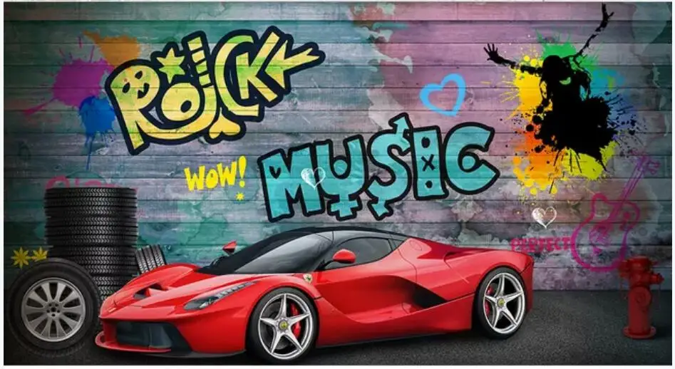 Supercar Graffiti Wallpaper
