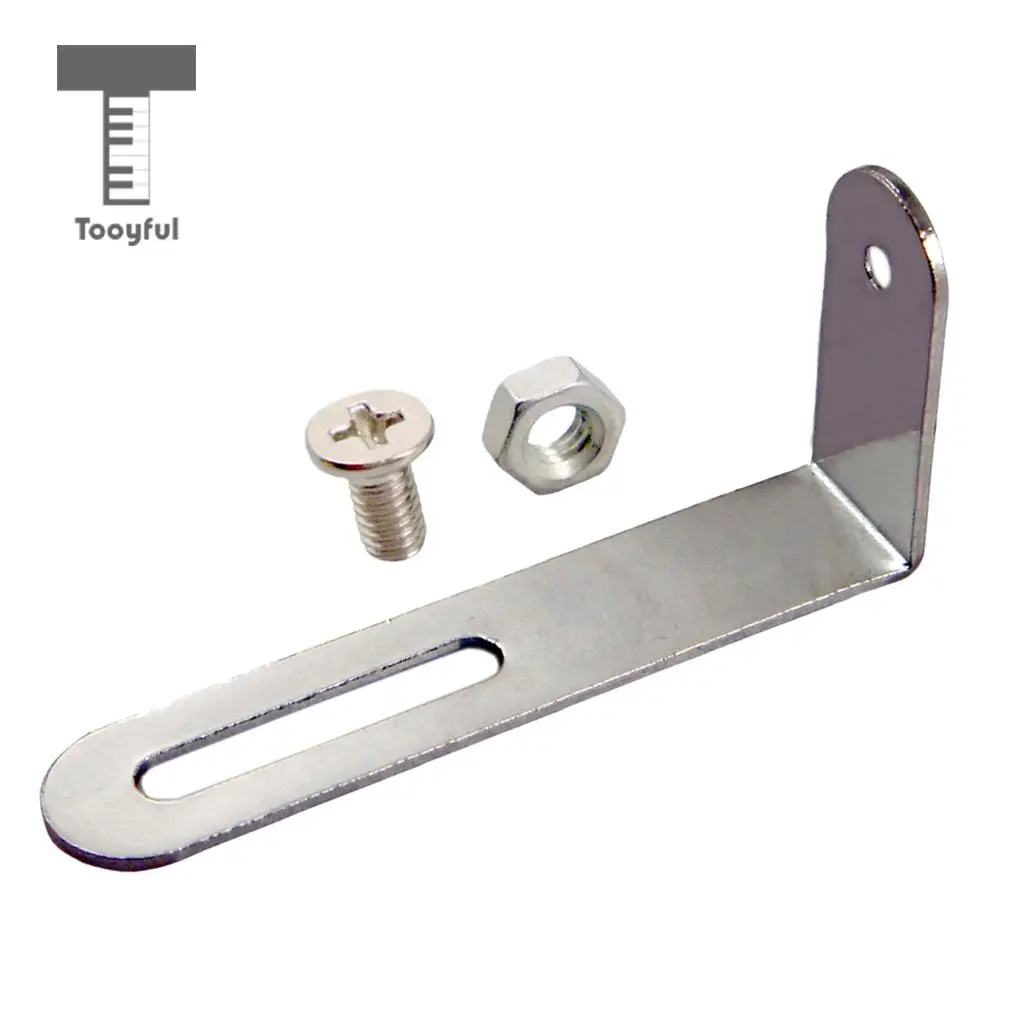 Tooyful Silver Guitar Pickguard Mounting Support Bracket & Screws for LP Electric Guitar Parts