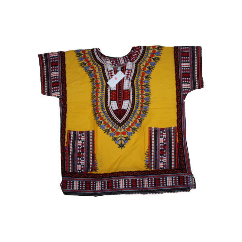 

(Fast shipping) New Fashion design African Traditional Print 100%cotton Dashiki T-shirt For Unisex (Made in Thailand)