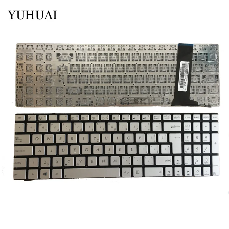 Новый Чешский Клавиатура для ноутбука ASUS N56 N56V N76 N76V N76VB N76VJ N76VM N76VZ U500VZ N56VV N56VZ U500VZ U500 U500V CZ цвета: золотистый, серебристый
