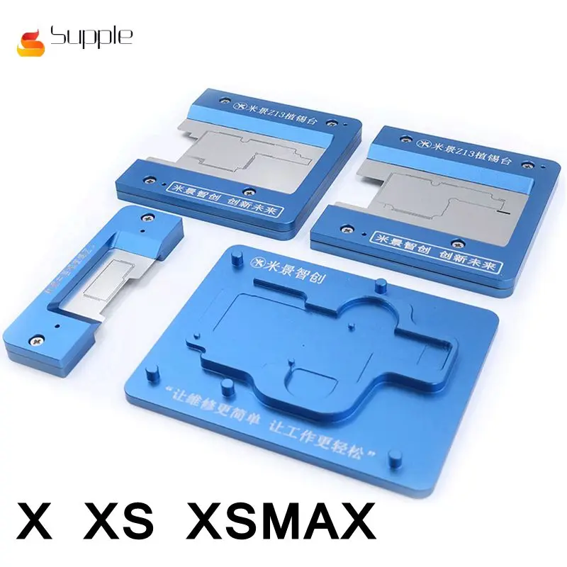 

MJ Z13 For iphone X/XS/XSMAX middle layer fast BGA Reballing Stencil fixed platform motherboard repair fixture plant tin network