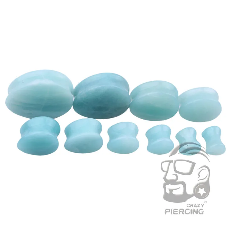 

Amazon Stone Ear Plug Mix Size 5mm-25mm Organic Natural Teardrop Ear Gauge Tunnel Expanders Piercing Body Jewelry