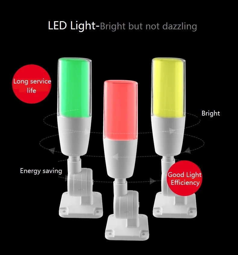 Станок аварийного Предупреждение свет DC12V/24 V Индикатор работы лампы красный, зеленый, желтый Flash промышленных Предупреждение свет с зуммером