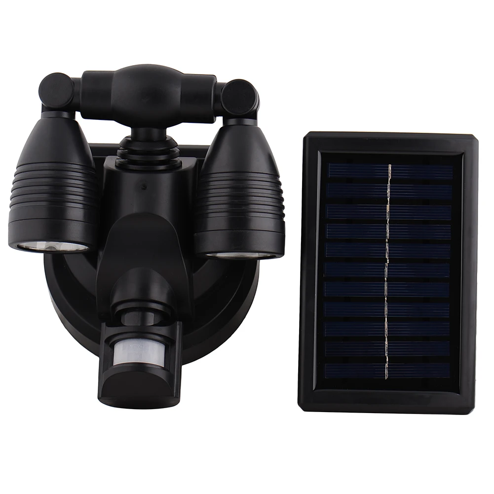 38LED Solar Motion Sensor Night Light Outdoor Double head Led