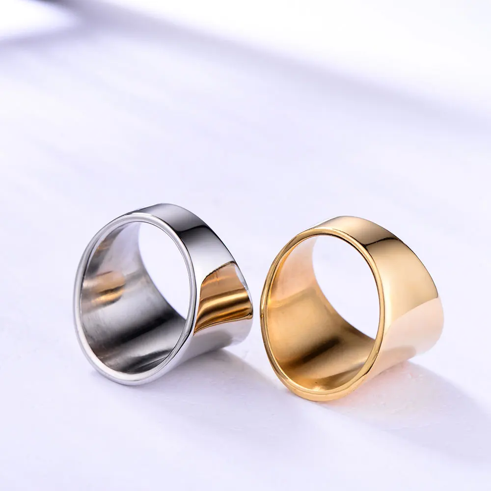 WAWFROK Модные кольца для женщин, популярные кольца Anillos 316L из нержавеющей стали, простое обручальное кольцо, ювелирные изделия для женщин