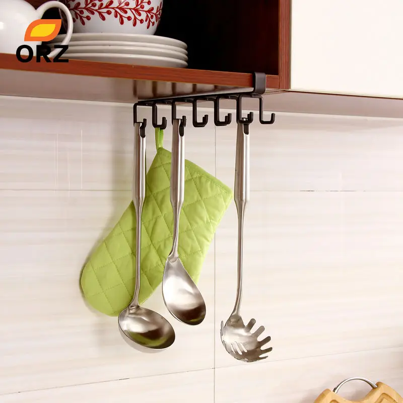 ORZ المطبخ تخزين الرف خزانة شنقا هوك الرف كوب طبق شماعات الصدر تخزين الرف الحمام حامل المنظم
