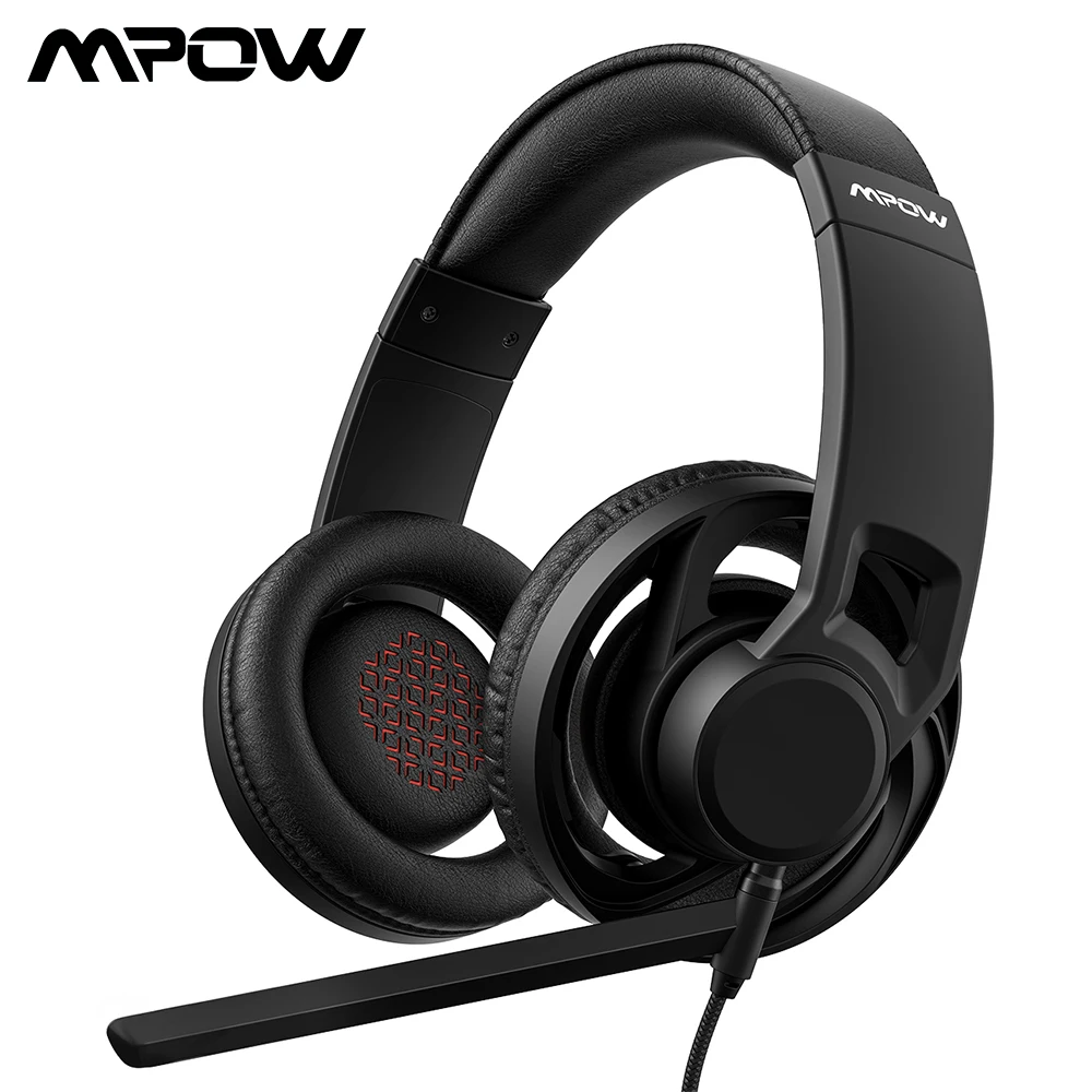 

Mpow EG5 3.5mm Wired Gaming Headset Breathable Over-Ear Gaming Headphones With Mic On-Cable Controls For Computer PC Gamer Game