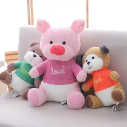 30 см/45 см Новорожденный ребенок Подушка свитер розового плюша животные собака плюшевые детские мягкие игрушки дети кролик игрушки для