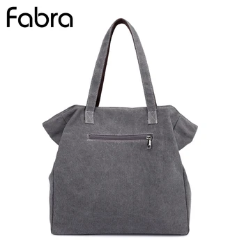 

Fabra Summer Style Beach Bag Women Canvas Shoulder Bag Designer Handbags High Quality Ladies Casual Big Tote Travel Bags Grey