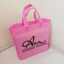 1000 шт/партия 24Hx32x8cm пользовательские вместительные сумки для покупок с Одноцветный логотип печатных многоразовые нетканые продвижение сумка для хранения