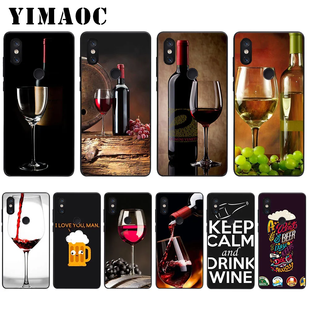 

YIMAOC Keep Calm Drink Bear Wine Soft Case for Xiaomi Mi5 Mi5S Mi6 Mi9 Mi8 Lite SE A1 A2 Lite Pocophone F1 MAX 3