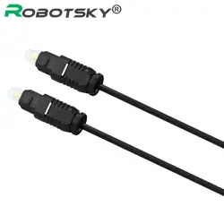 Robotsky Toslink оптический цифровой аудио кабель Высокое качество 1 М 1.5 м 2 м SPDIF коаксиальный Кабо Kabel для cd dvd плеер Xbox AV ТВ