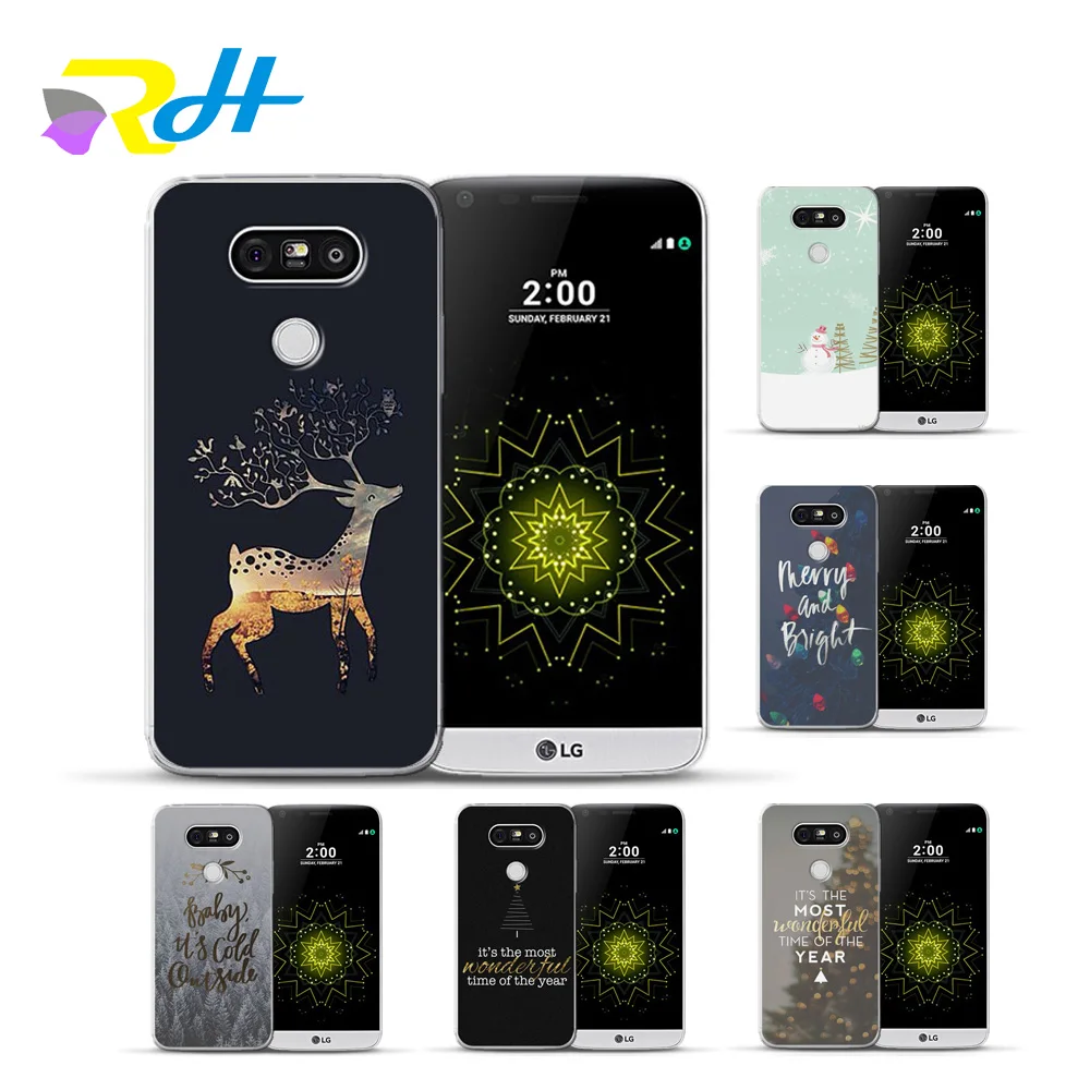 Case For LG G4 G5 G6 K4 K7 K8 K10 2017 X Power2 Screen Cover Back Shell Q6 Q8 Coque Merry Christmas Cases | Мобильные телефоны и