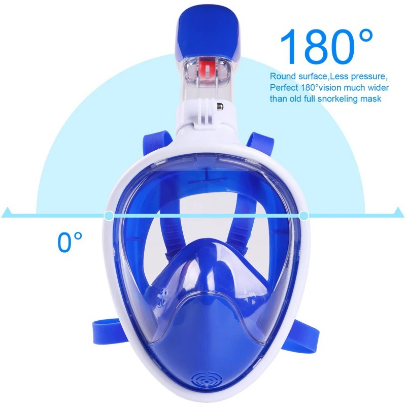 

Diving Mask Women Men Kids Underwater Silicone Anti Fog Full Face Snorkeling Mask Adjustable Swimming Snorkel Diving Equipment