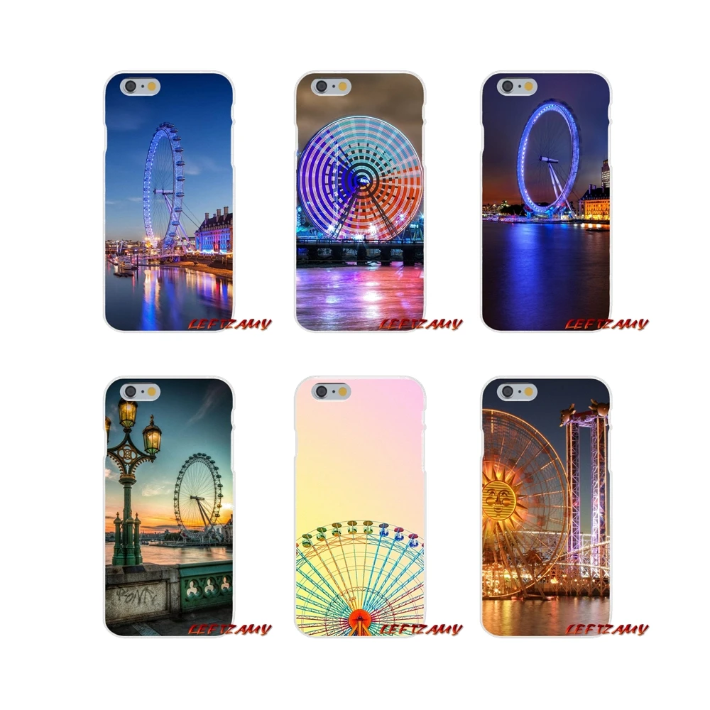 Cool London colorful ferris wheel аксессуары чехлы для телефонов Чехлы iPhone X XR XS MAX 4 4S 5 5S 5C SE 6 6S 7 8