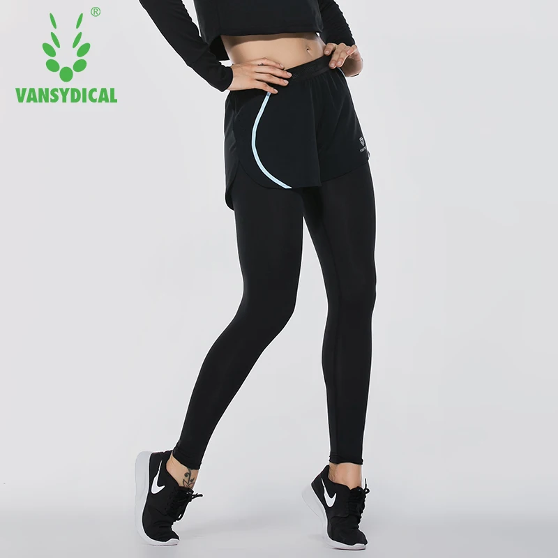 Женские Штаны Для Йоги, два леггинса, брюки для занятий спортом, дышащие штаны для тренировок, быстросохнущие эластичные тонкие колготки для бега