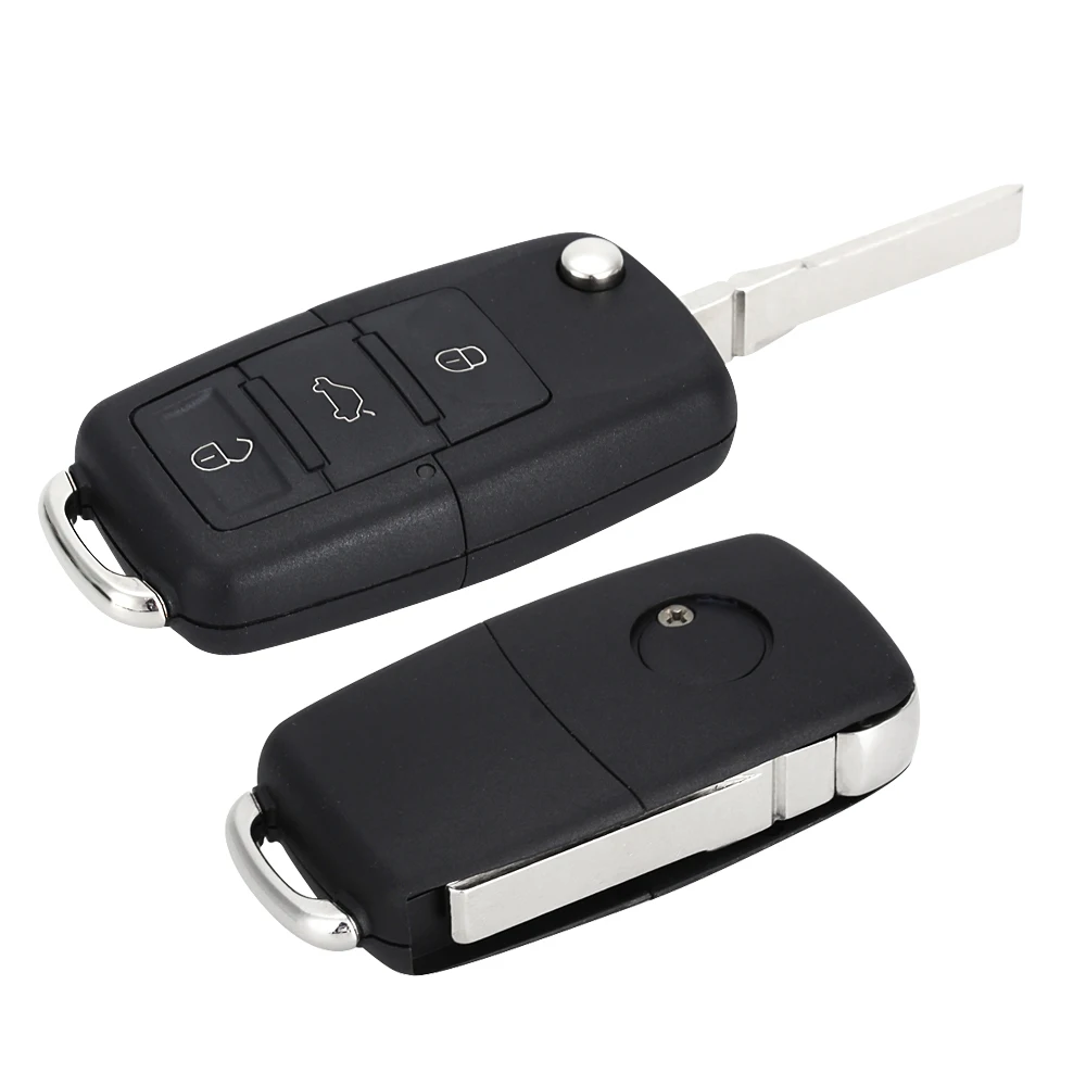 CARCHET Автомобильный ключ чехол для Volkswagen VW Polo Golf Топ 3-кнопка ввода ключа чехол брелока Дистанционного Управления чехол для ключа автомобиля VW Замена чехол