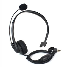 2016 radio Microphone 2pin K port earpiece ptt mic headset for handheld walkie talkie baofeng UV-5R UV-82 BF-888S Free shipping