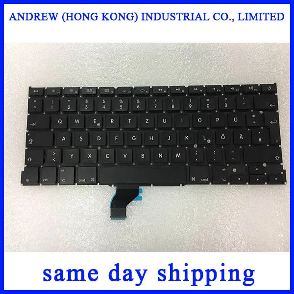 10 шт./лот новая клавиатура A1502 для Macbook Pro Retina 13 &quotA1502 немецкая DE GR 2013 2014 2015 лет |