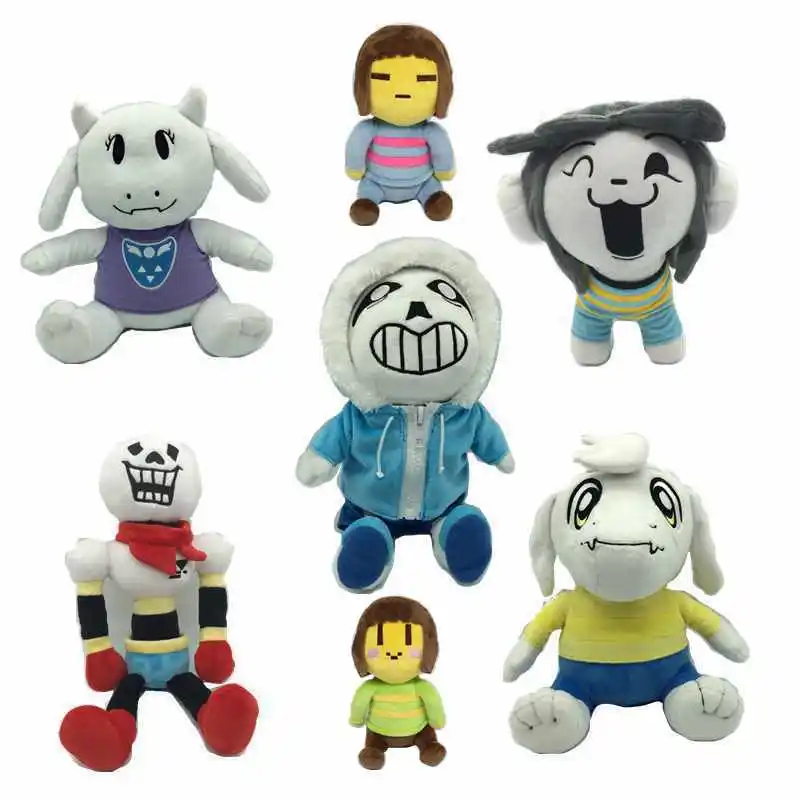 

7 Styles Undertale Plush Toys Sans Papyrus Asriel Toriel Chara Frisk Temmie Plush Toys Soft Stuffed Dolls Birthday Gift For Kids