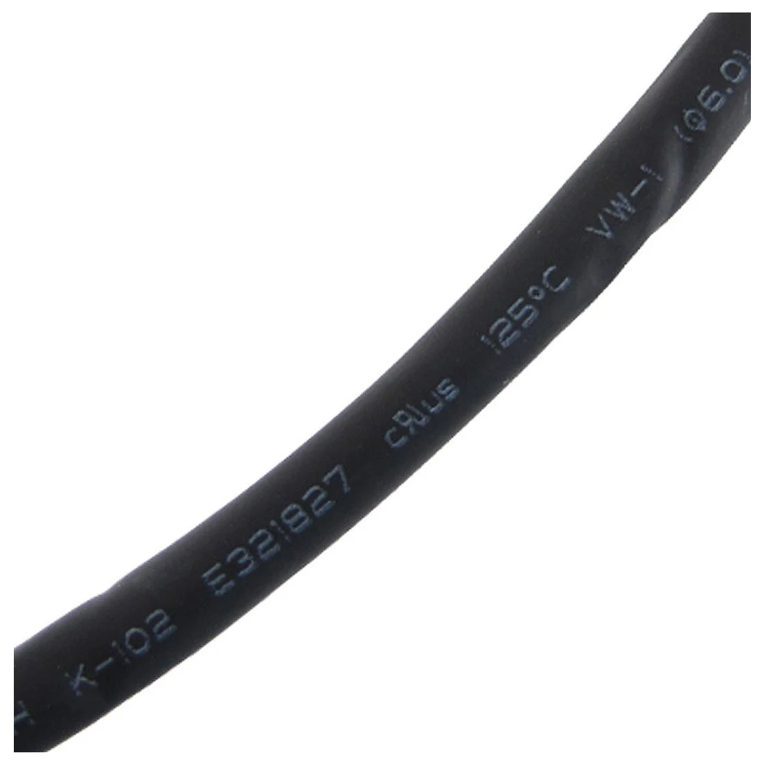 1 pcs black rubber long 6 meters,6mm diameter heat shrinkable tube K-102 heat shrink tube, shrink ratio of 2: 1 24*10*0.6cm