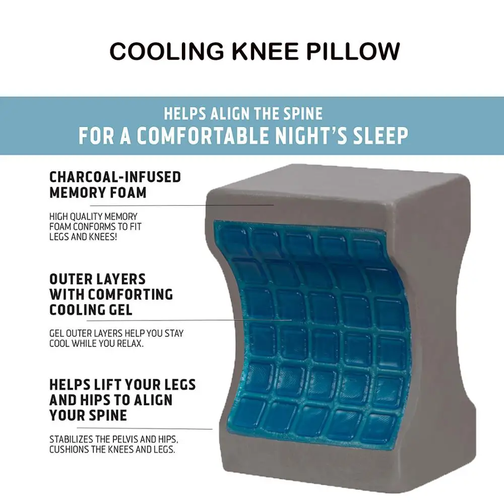 Leg pillow memory foam knee pad Summer cool double-sided gel clip leg leg pillow memory cotton cotton maternity shaping leg pad Leg pillow memory foam knee pad Summer cool double-sided gel clip leg leg pillow memory cotton cotton maternity shaping leg pad