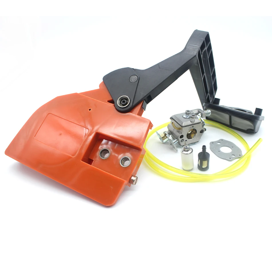 Sprocket Cover Chain Brake Handle Assembly & Carburetor Carby Kit For