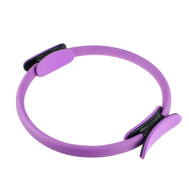 Пилатес кольцо волшебный круг для йоги сопротивление кольцо колесо дхармы тренажерный зал центр Спорт тренировки аксессуары упражнения фитнес инструменты - Цвет: Фиолетовый