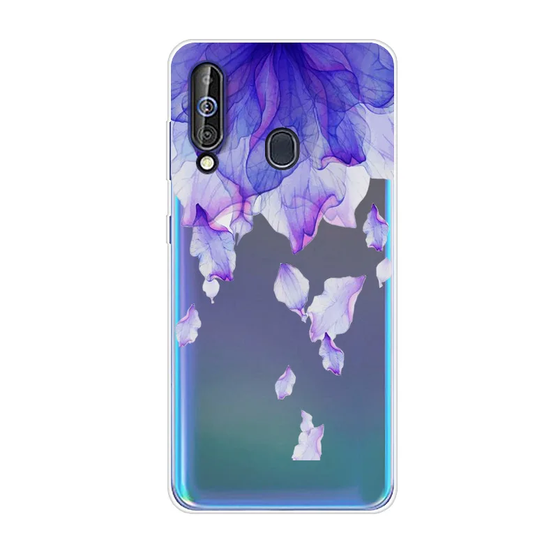 For Samsung A60 Case Cute Painted Soft TPU Clear Bumper Coque For Samsung Galaxy A60 A605 A605F A 60 Cases Silicone Phone Cover
