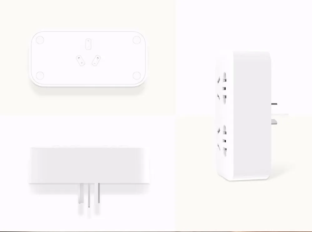 Xiaomi Mijia Power Strip Converter Portable Plug Travel Adapter for Home Office 5V 2.1A 2 Sockets 2 USB Fast Charging H25 (2)