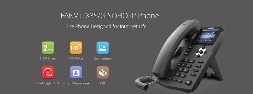 X3S voip sip телефон цветной экран бизнес Настольный телефон для офиса SOHO