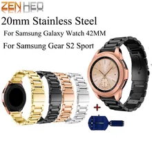 Watch Strap 20mm Stainless Steel Watch Bands For Samsung Galaxy 42mm Bracelet Strap for Samsung Gear S2 Classic Sport Bands excellent quality 20mm quick release watch band strap for samsung galaxy gear s2 classic stainless steel strap bracelet