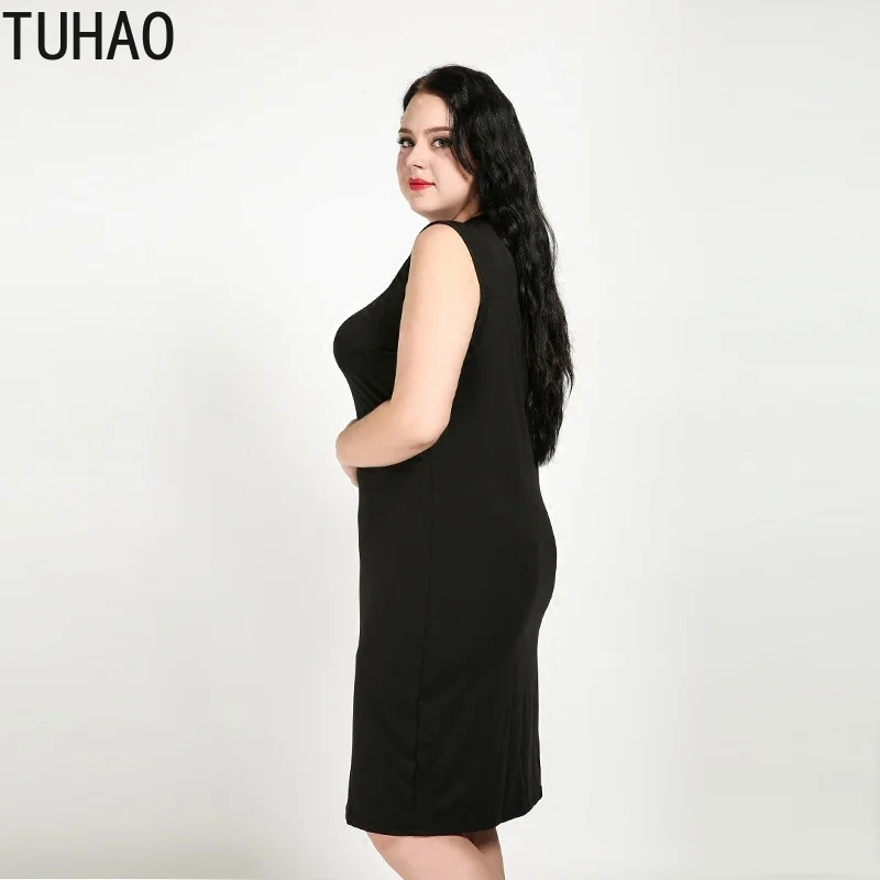 TUHAO летнее элегантное женское платье офисное повседневное белое черное размера