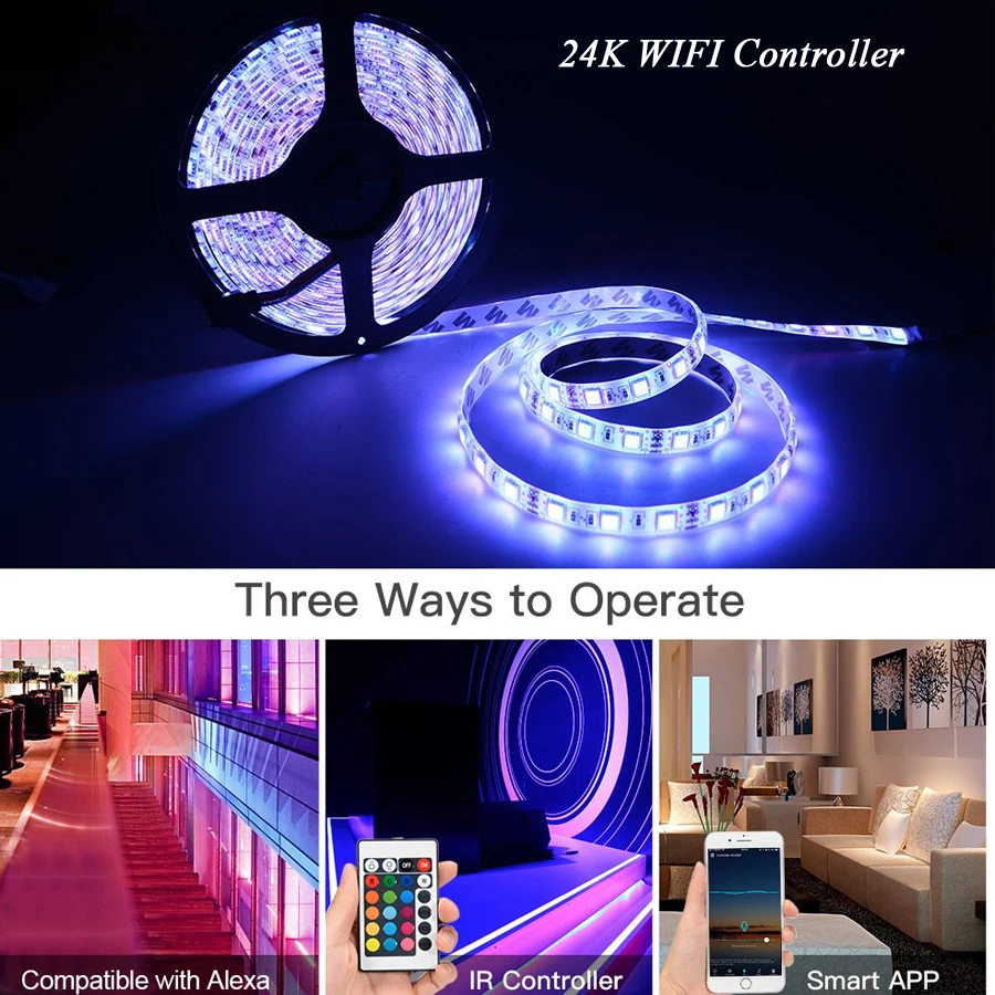 Пульт управления светодиодными лентами WIFI RGB RGBW с ИК пультом ДУ батареей 12 В