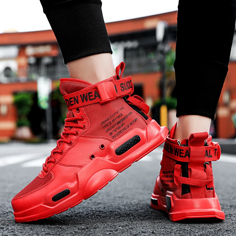 Men Super Cool Running Star Sneakers Spring High Top Trend Man Shoes Women Brand Comfortable Breathable Waterproof Walking Shoes