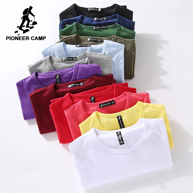 Футболка Pioneer Camp Мужская повседневная с коротким рукавом 100% хлопок|Футболки| |
