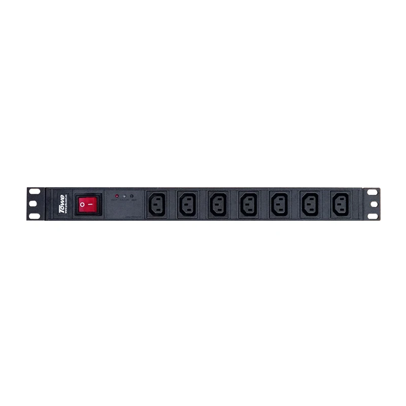 TOWE EN10/I709PS-C 13A UK PLUG 7 способов IEC320 C13 PDU с SPD и основным переключателем PDUs розетка для шкафа блоки распределения питания